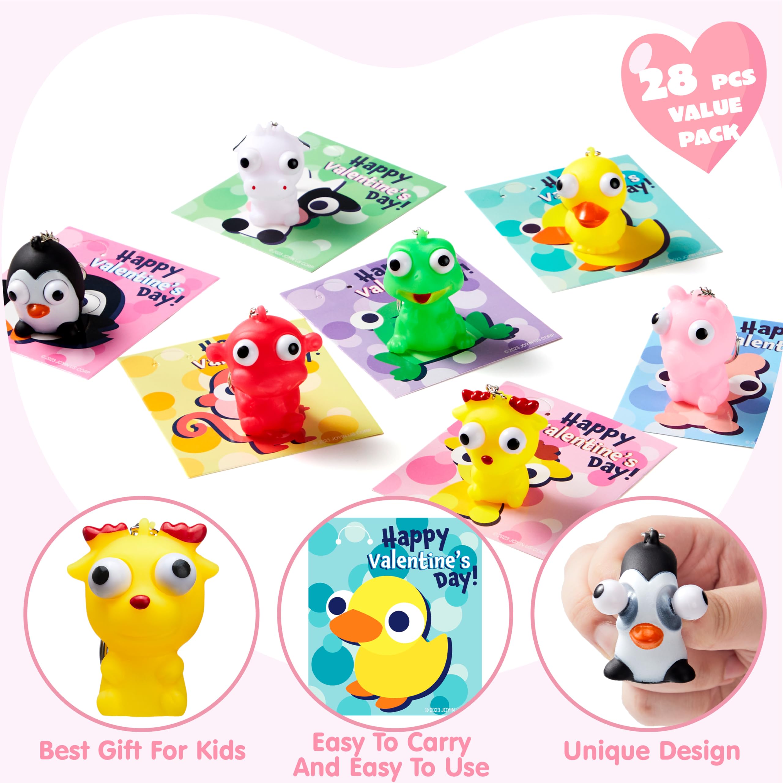 ギョンス チレンイ ベビーチンレイ フラット キーリング Amazon.com: JOYIN 28 PCS Valentine's Day Gifts Card with Unzip