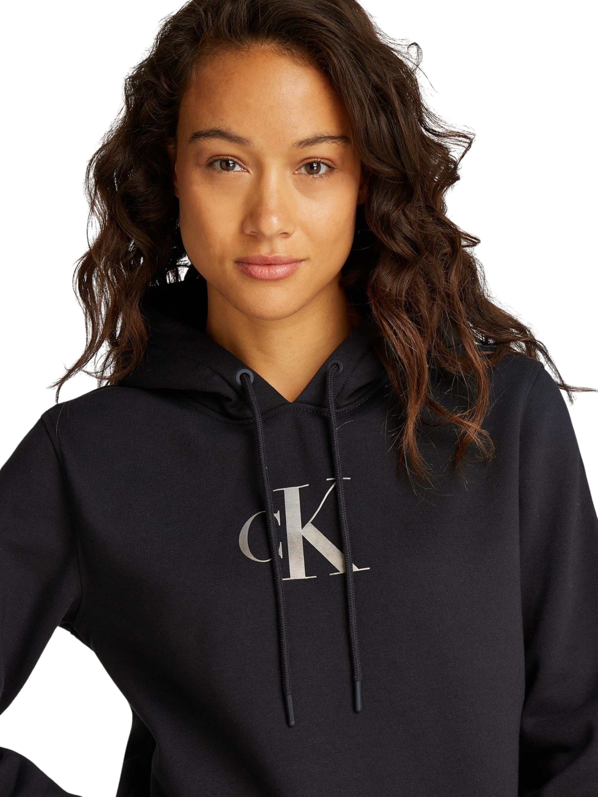 Calvin Klein Jeans Damska bluza z kapturem GRADIENT CK J20J224721, czarna (Ck Black), XS, Czarny (Ck Black), XS