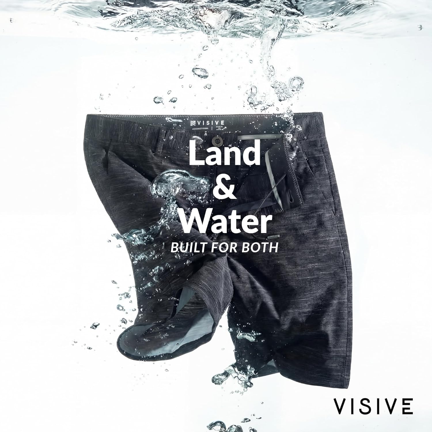 Visive Men’s All in One 2 Pack 9/7 Inch Hybrid Golf Shorts - Casual Flat Front Dress Shorts - Quick Dry Stretch - Image 8