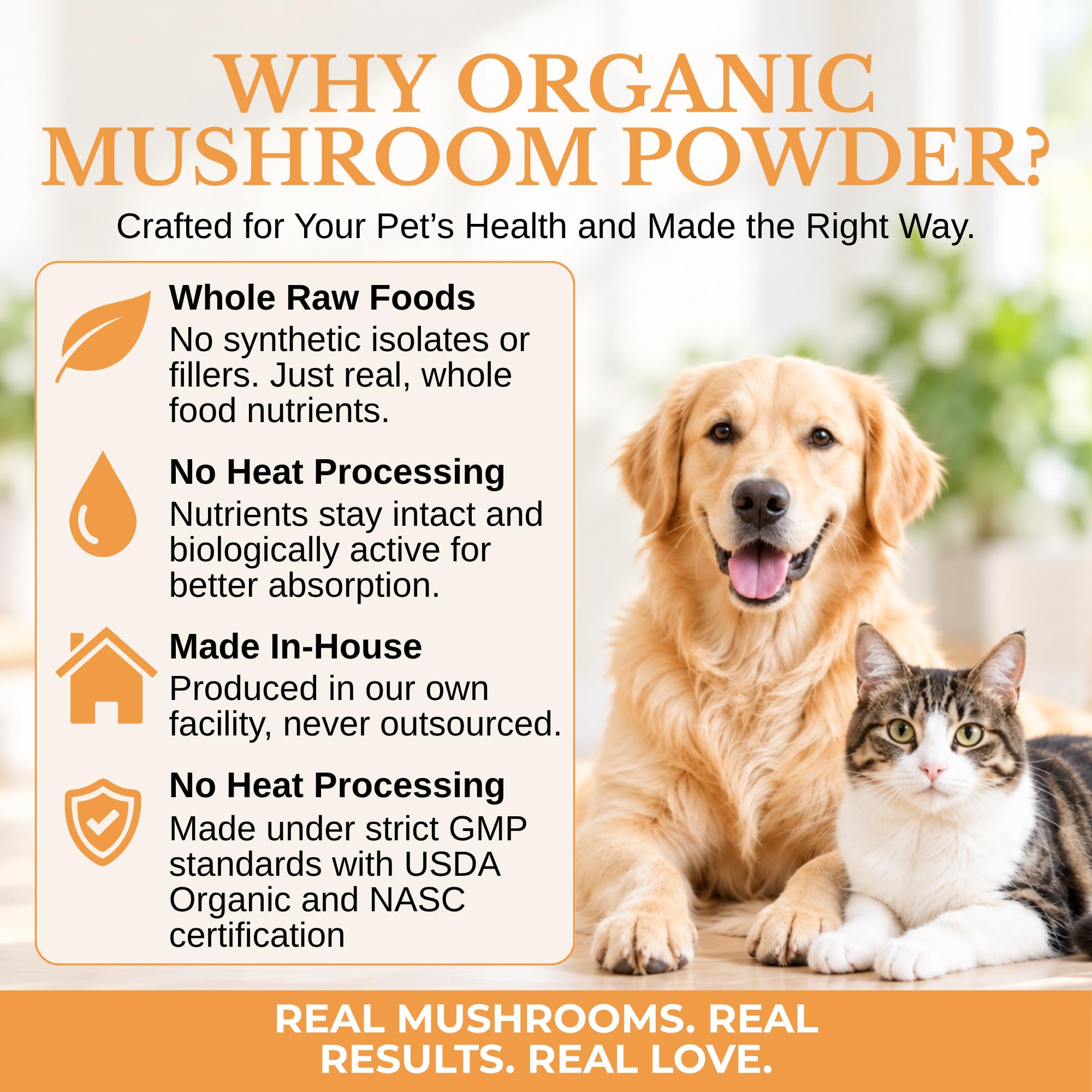 USDA Organic Mushroom Supplement for Dogs and Cats, 2 oz, 84 Scoops — Amazon image 8