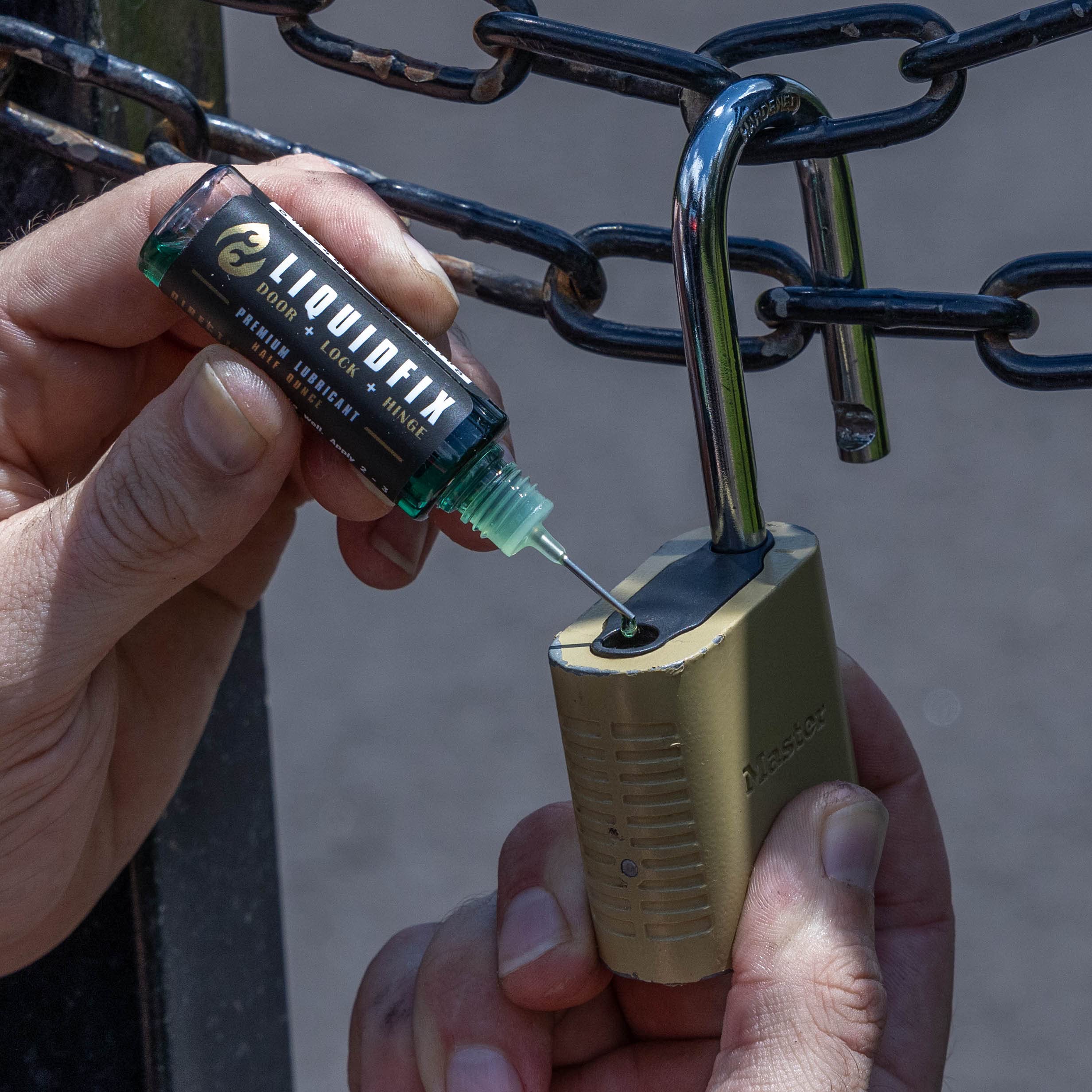 Door, Lock & Hinge Lubricant 4 Oz Dropper + 0.5 Oz Needle Combo Door Hinge