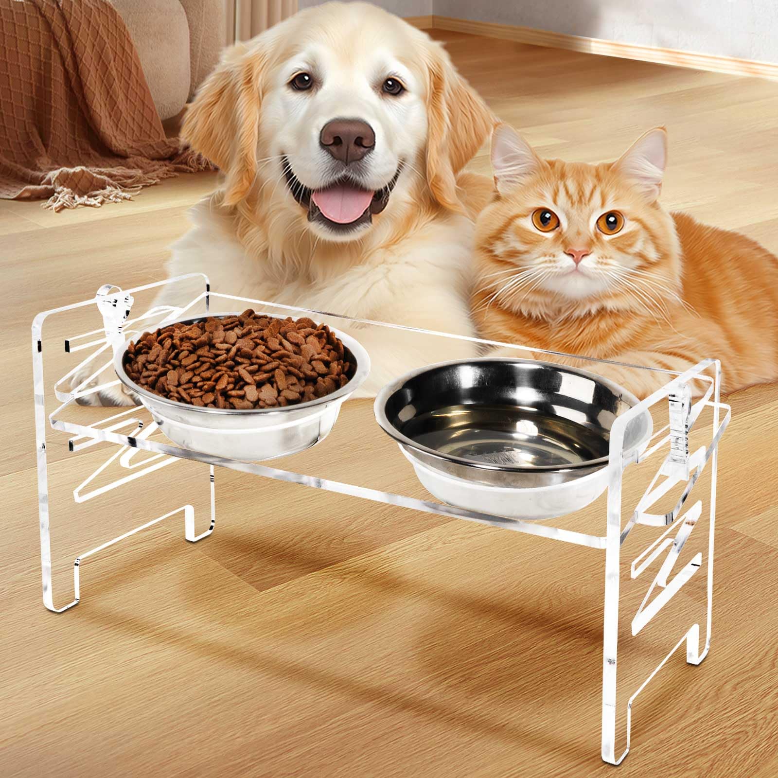 R ROELL Raised Dog Bowl - The Ultimate 3-in-1 Dog Feeding Station! 5