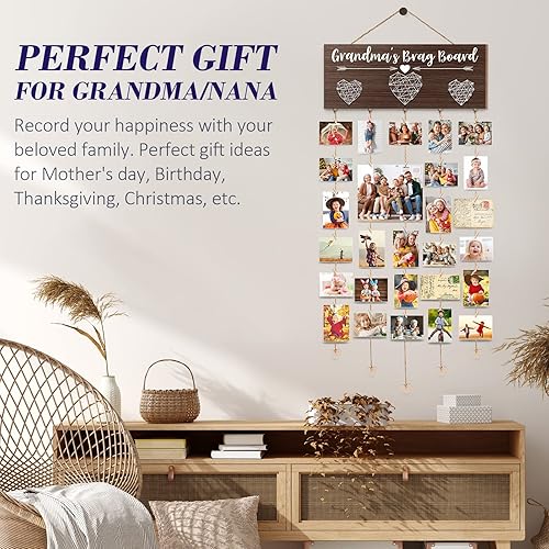 Miniatura 2 de Marco de fotos para el día de la madre, regalos de cumpleaños para abuela de nieta, nietos, soporte de fotos para nietos, regalos de abuela gigi,