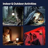 Vista 8 de Consciot C02 - Linterna LED para campamento, luces de campamento recargables USB-C, 1500 lm, 5 modos de luz, hasta 100 horas de tiempo