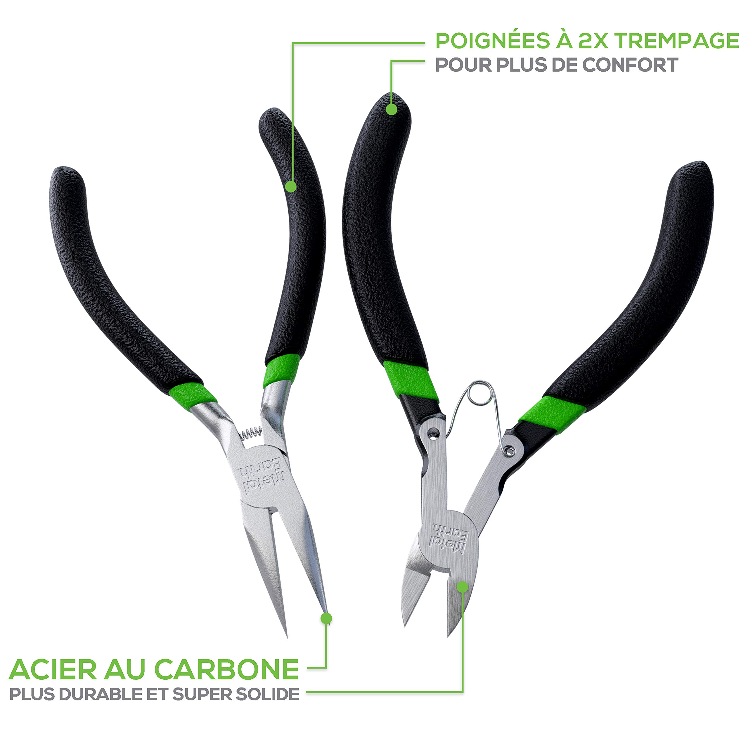 Metal Earth Fascinations Enhanced Design Kit d'outils 2 pièces – Tondeuses – Pince à Bec Aiguille