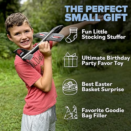 Vista 6 de Toy Airplane Glider Plane Toys Easy Glide Foam Airplanes for Kids - Outdoor Styrofoam Airplane Toy for Yard or Beach - Plane Toy for Kids For Boys &
