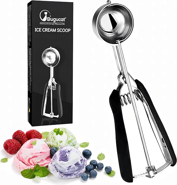 Bugucat Ice Cream Scoop Stainless Steel 304 5 cm