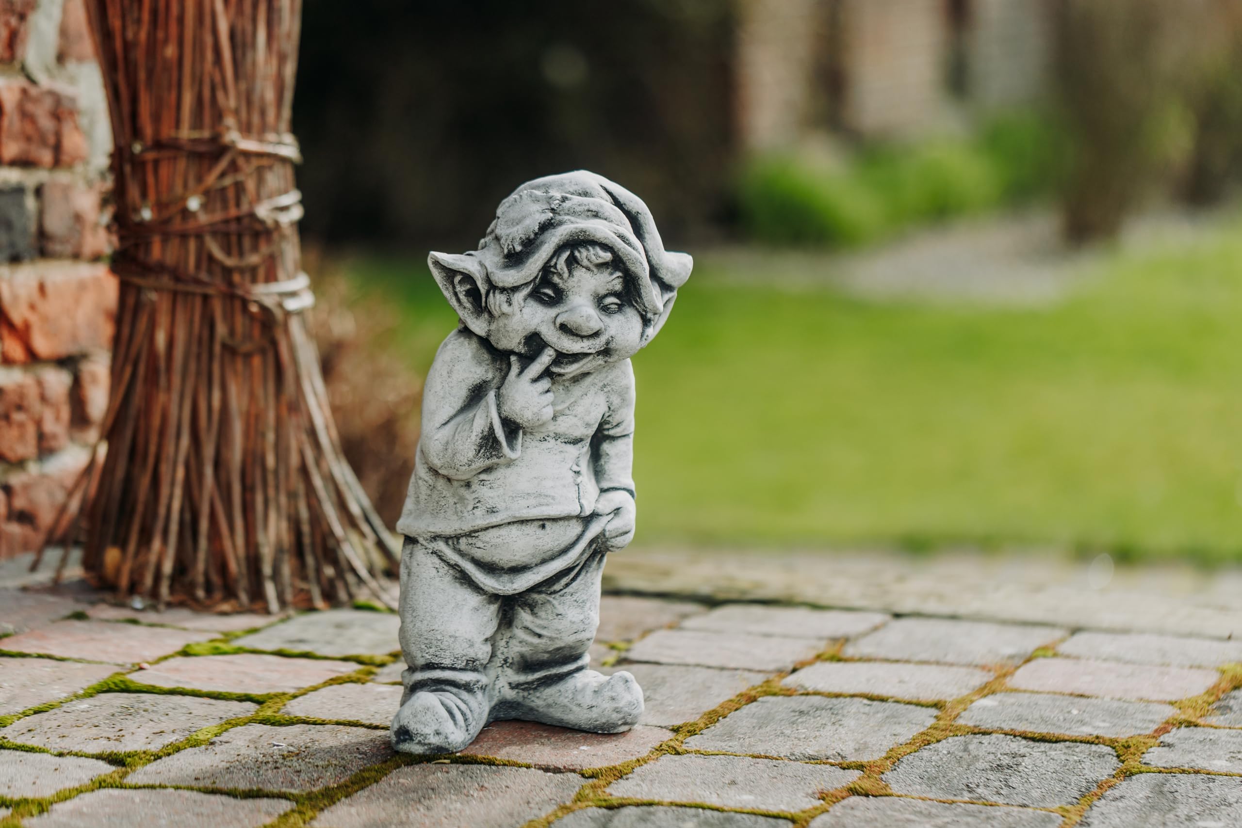 gartendekoparadies.de Duży masywny gnom, co mogę tutaj zrobić Troll goblin goblin wykonany z odlewanego kamienia