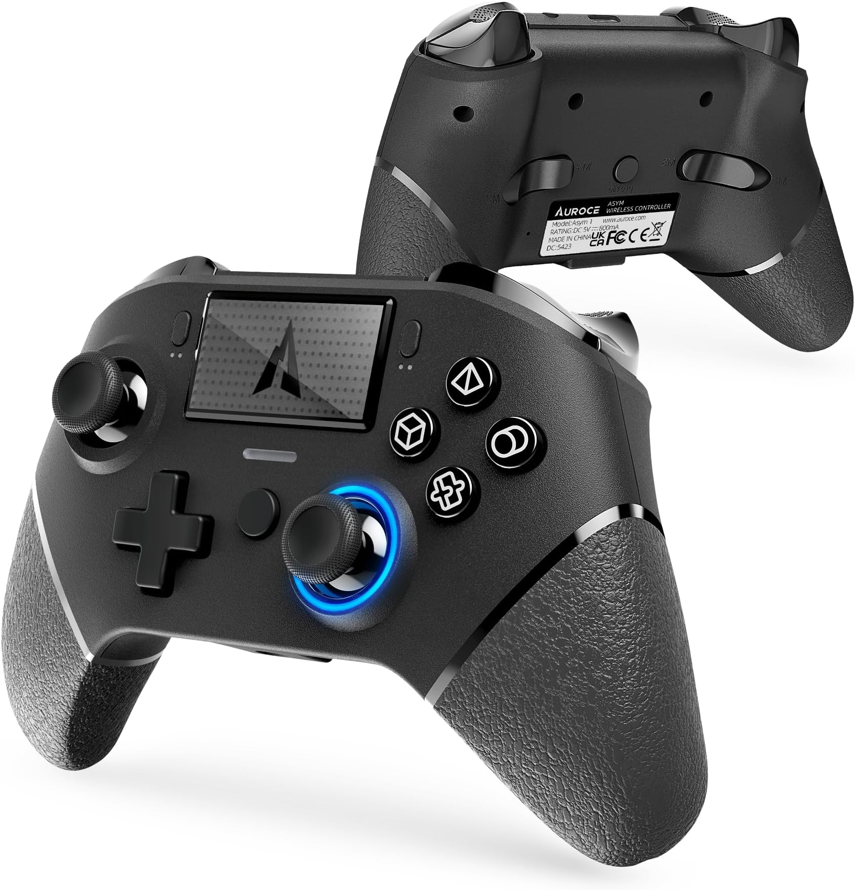 Wireless Controller for PS4 Pro/Slim/PC, PS4 Controller Pro Gamepad with ALPS Joystick Hall Trigger Dual Vibration Mapping Button for PlayStation 4 DualShock 4[1 Pcs]