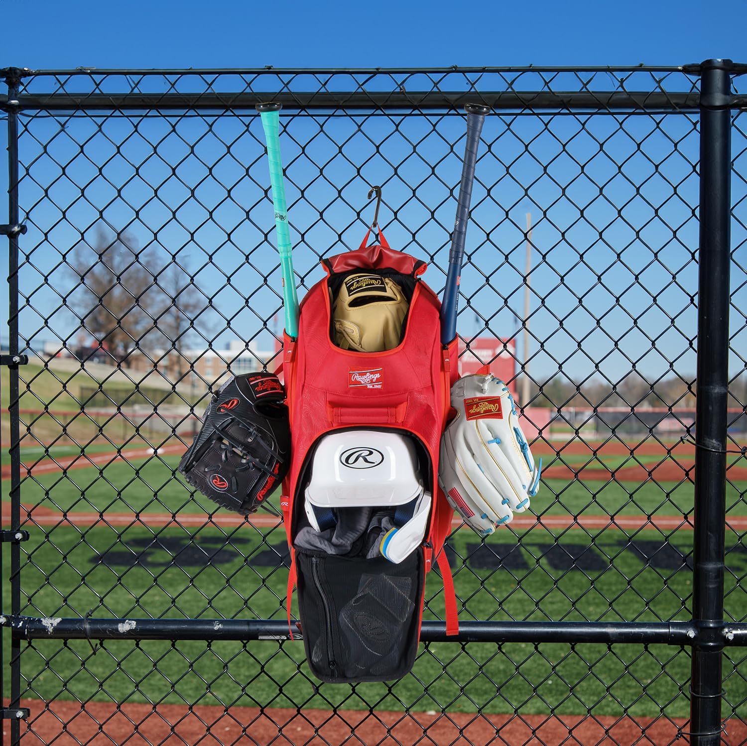 Rawlings | FRANCHISE 2.0 Player's Backpack | Baseball/Softball | Rec/Travel | Multiple Styles | Baseball/Softball, Rec/Travel