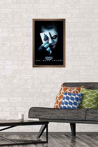 Miniatura 88 de Trends International Póster de pared de la película de DC Comics, The Dark Knight, The Joker with Batman, 22.375 x 34 pulgadas, versión enmarcada