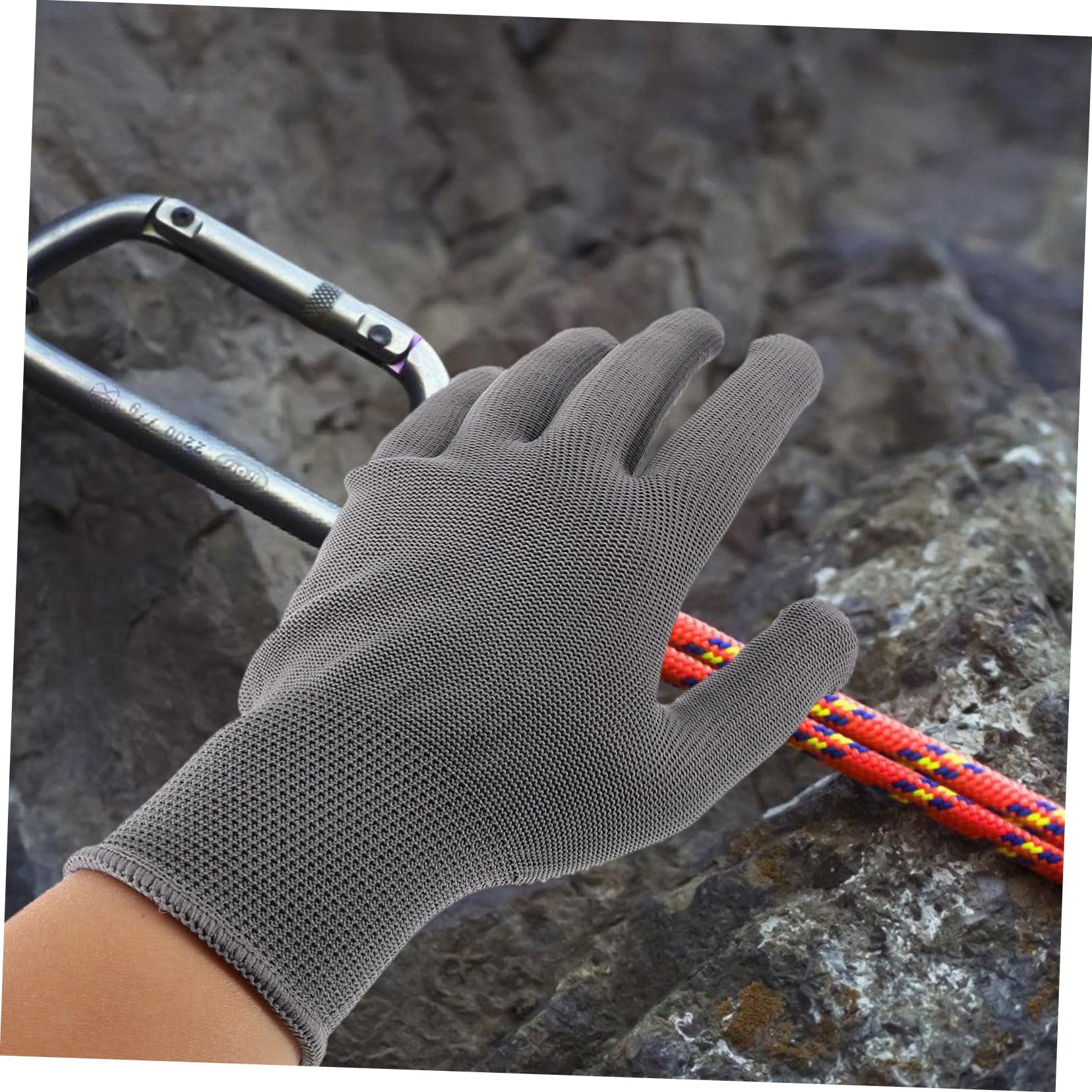BESTonZON guanti da esterno comodi guanti da equitazione guanti da guida guanti per sudate guanti per il gioco guanti da ciclismo impermeabili guanti da allenamento nylon Grigio