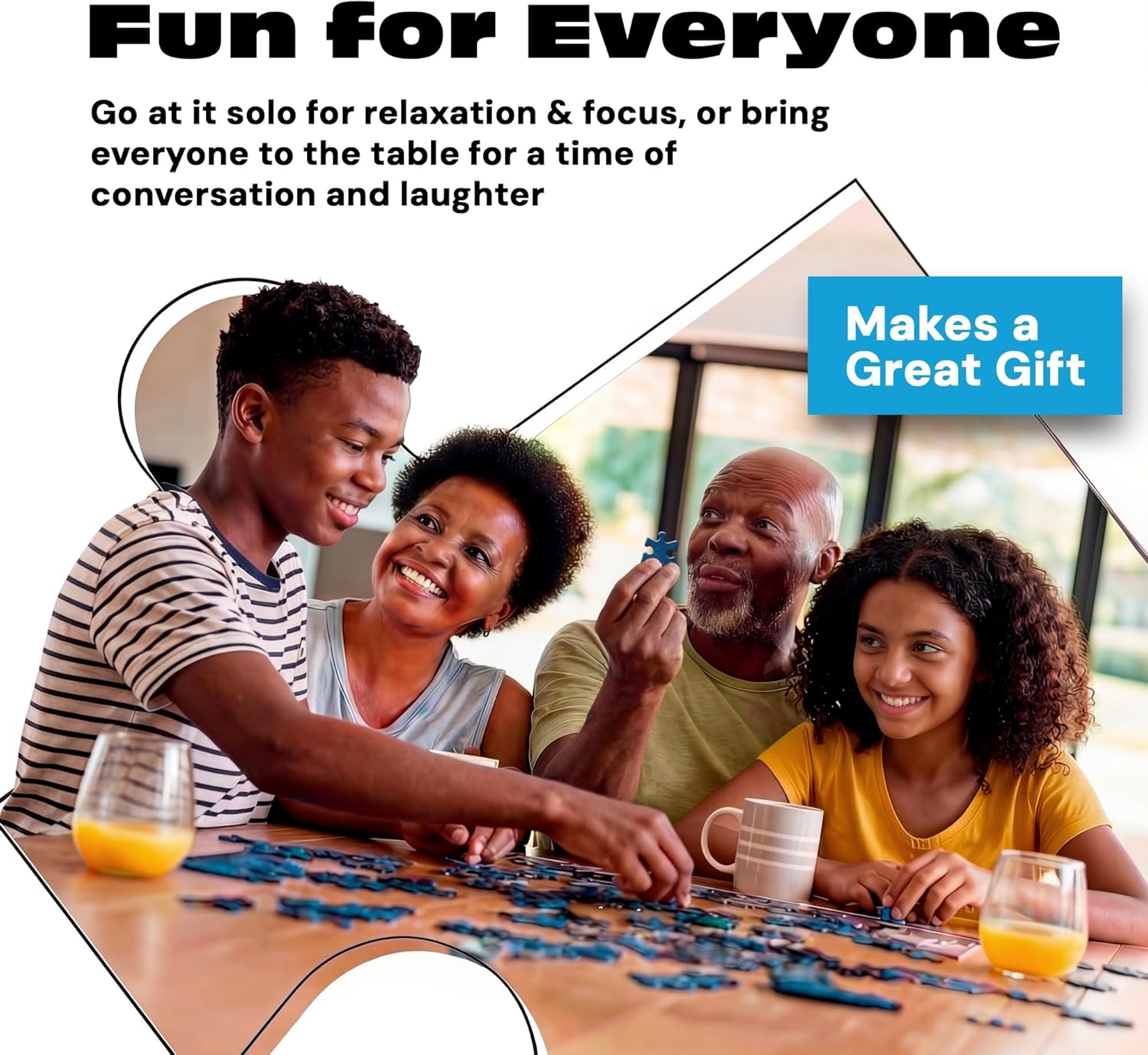 Buffalo Games – 300 Charles Wysocki: Hi Neighbor Oversized Piece Jigsaw Puzzle Larger Shapes - Great for Adults, Seniors, Family, Kids, Easy to Grip