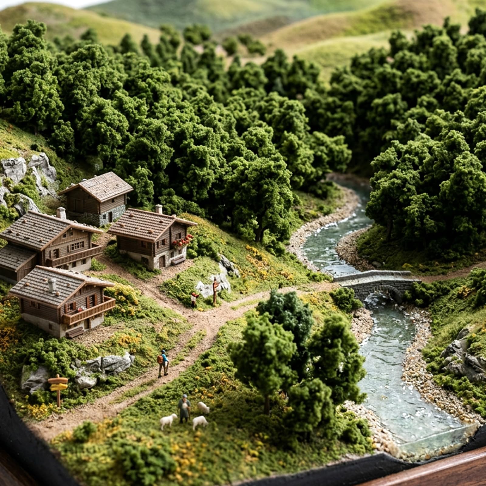 Drzewo w proszku, wzór zielonej rośliny do majsterkowania, miniaturowy krzew, krzaczasty kępek, architektura, budownictwo, modelarstwo, kolej, bajkowy ogród, diorama krajobraz