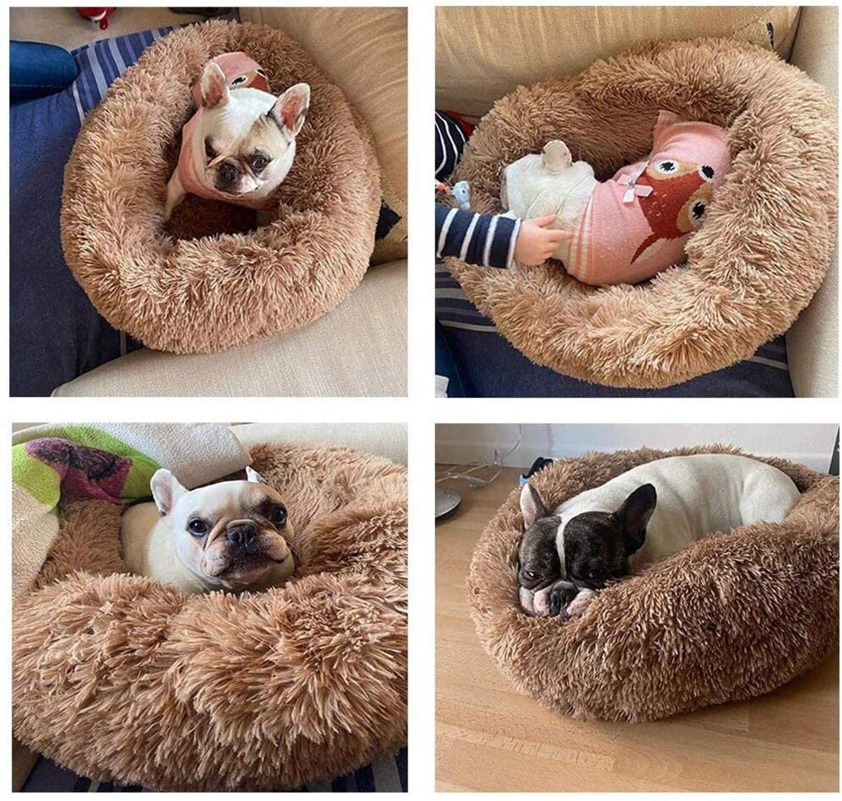 Ping Bu Hundebett XL – Orthopädisches Donut-Bett, 110/120 Cm, Waschbar, Für Große Hunde