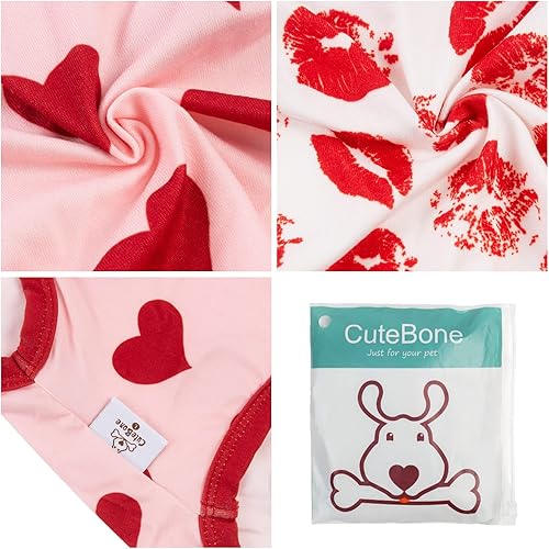 Miniatura 92 de CuteBone Paquete de 2 camisas para perros, ropa suave para mascotas, chaleco de verano transpirable para cachorros pequeños y ropa elástica