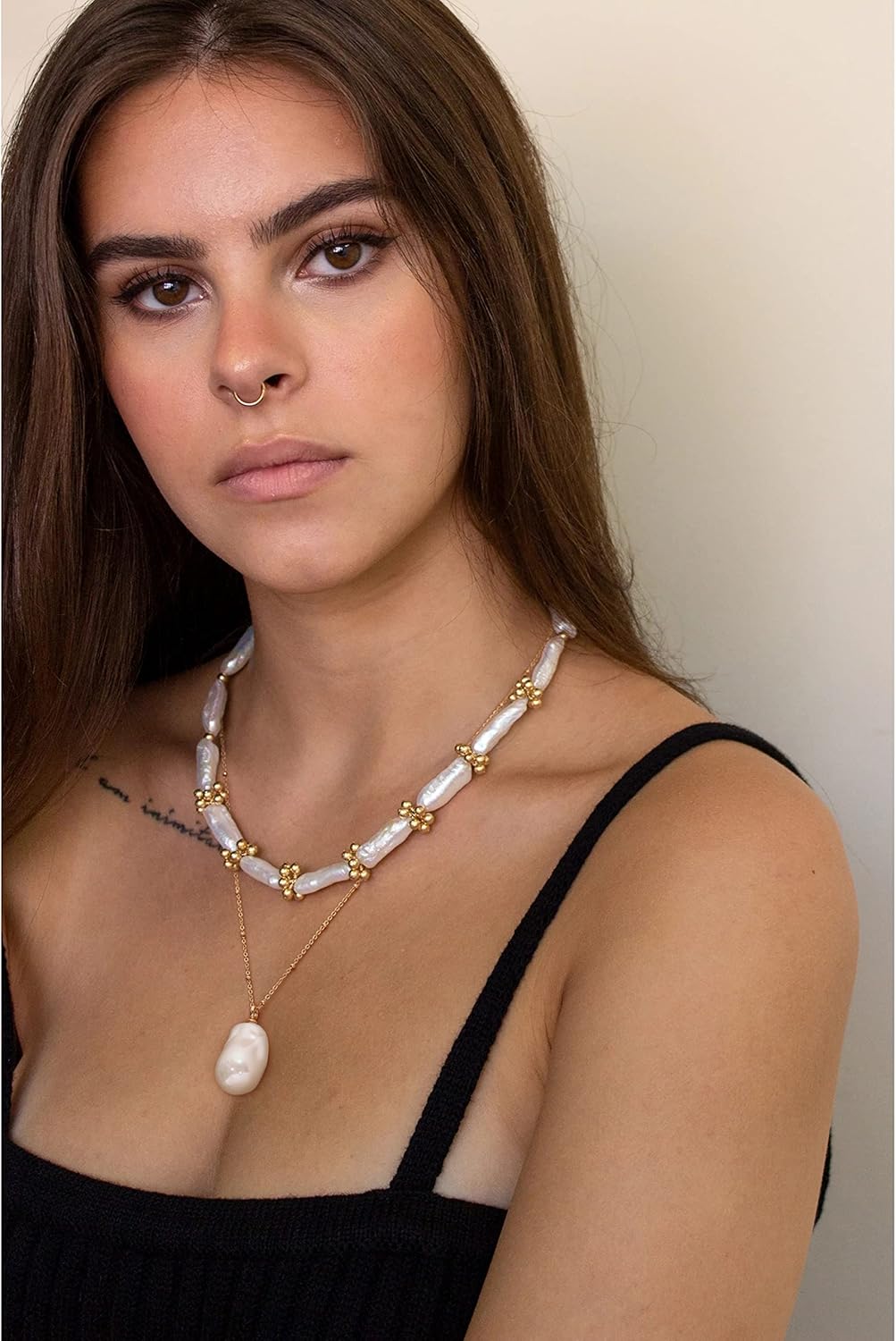 CANEVINKA 18K Gold Plate Coin Pendant Necklace for Women Dainty Compass Sunflower Necklaces Personalized Chain Layered Jewelry - Image 3