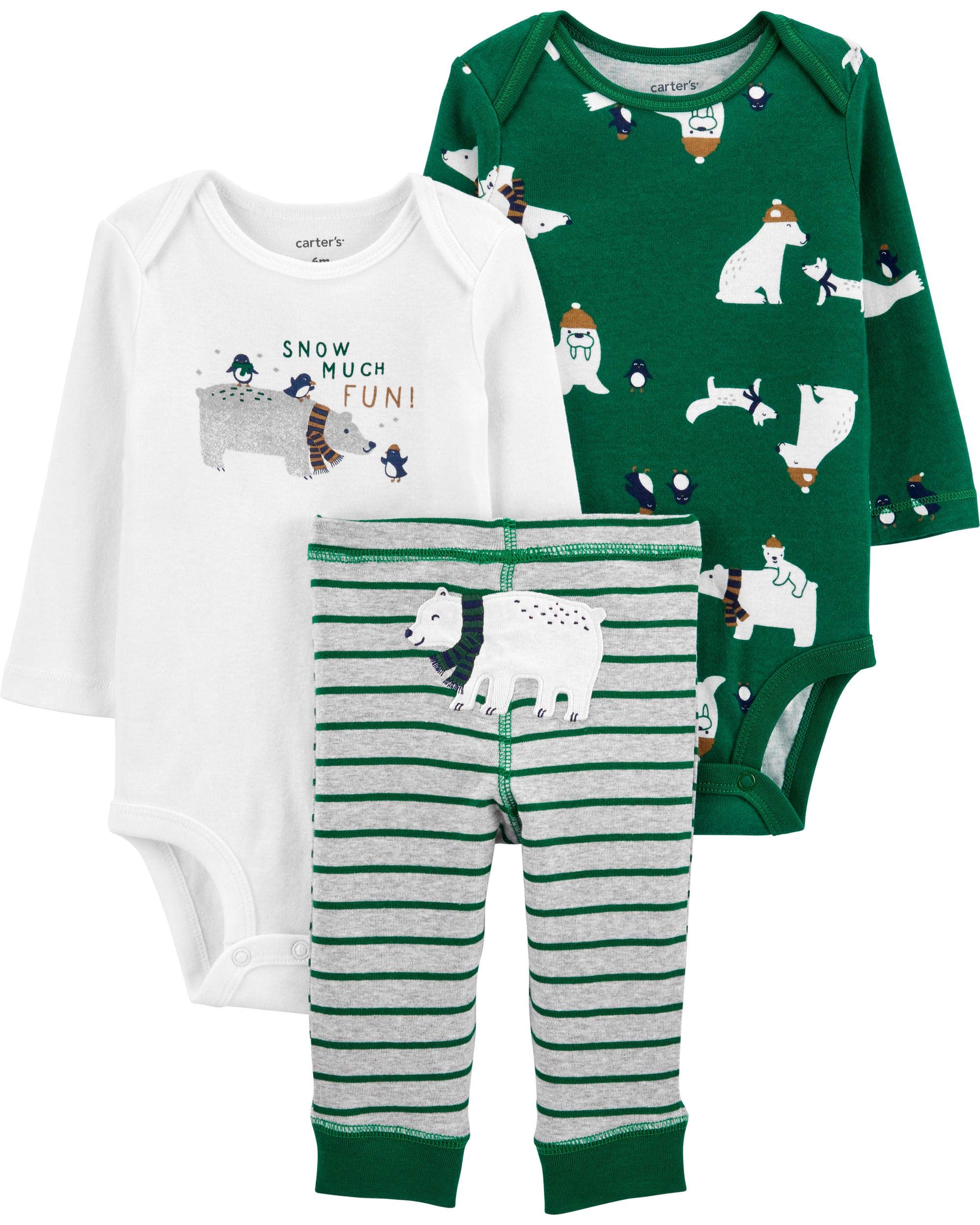Carter's Baby Boy - Juego de 3 personajes de oso polar