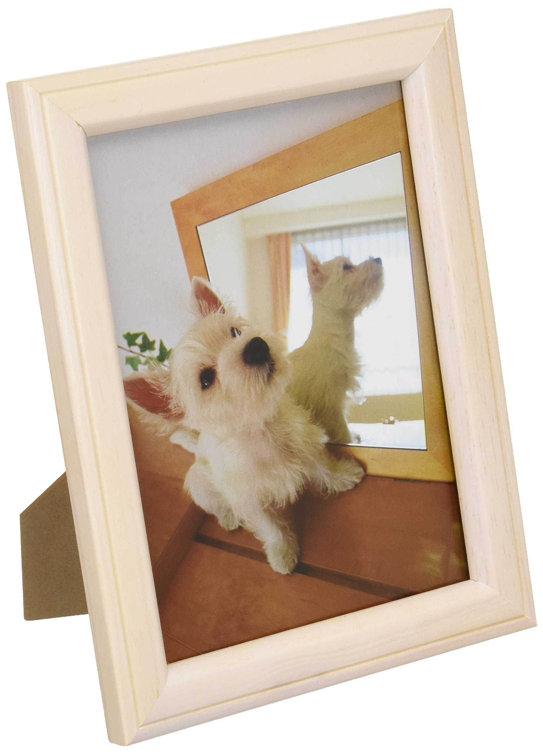 FUJICOLOR MT-K2 27541 Photo Frame, L/Postcard, 6.6 gal (2 L), Wood, White