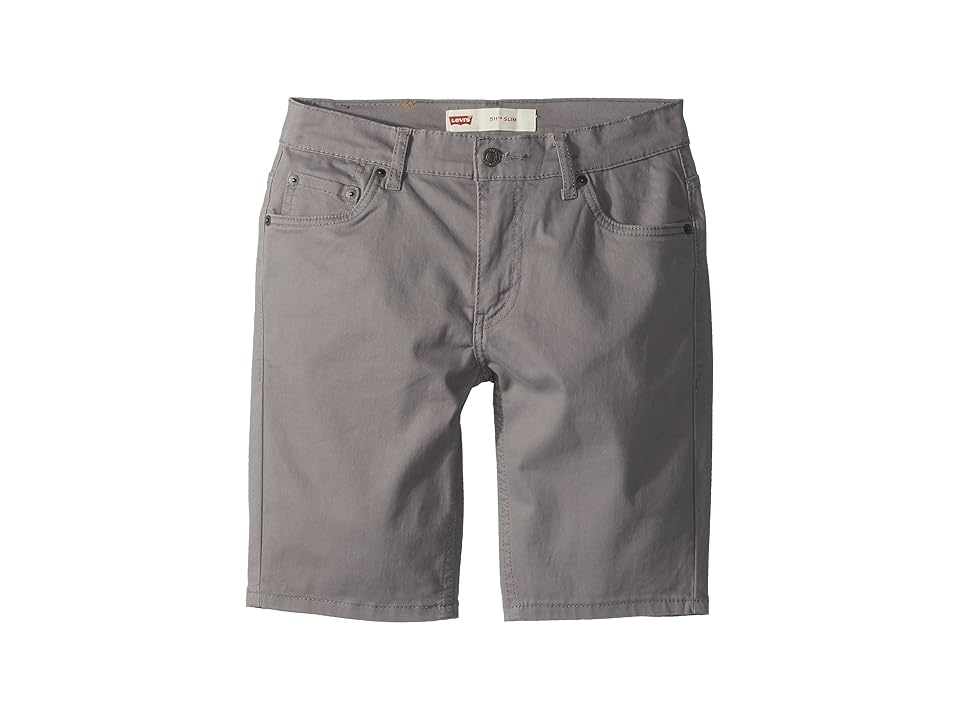 

Levi's(r) Kids 511 Slim Fit Soft Brushed Twill Shorts (Toddler) (Dark Gull Grey) Boy's Shorts