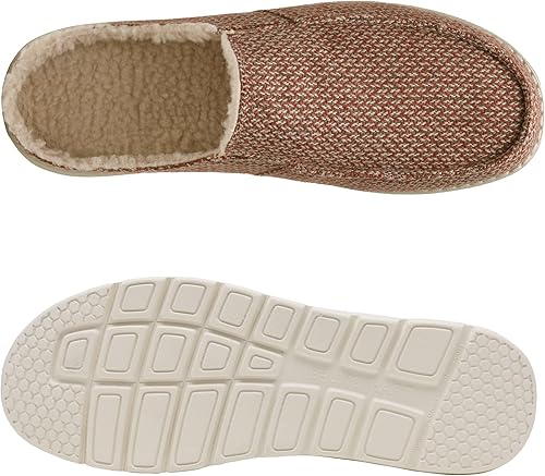 Vista 3 de Bruno Marc Pantuflas cómodas y mullidas para mujer, de piel sintética, para interiores y exteriores