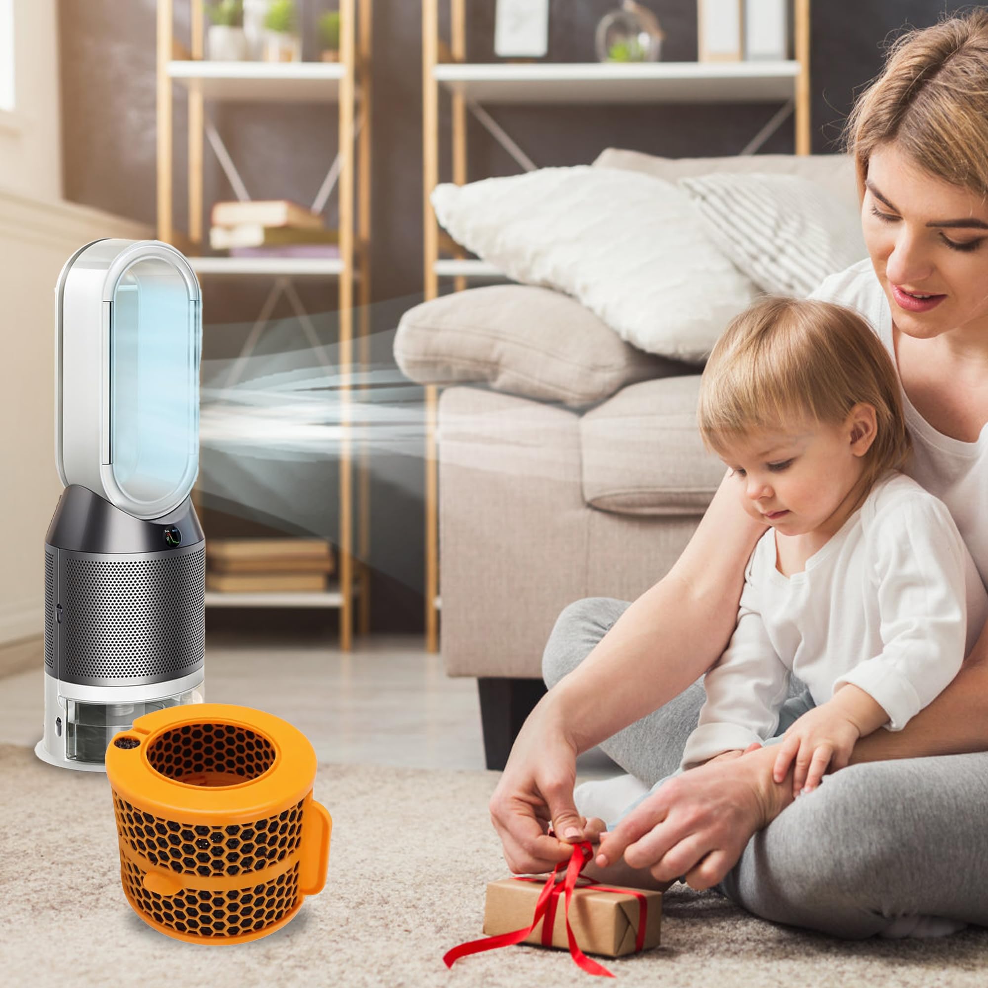 Filtro per Dyson Depuratore D'aria Dyson Humidify+Cool PH01 PH02 PH03 PH04 PH3A, Purificatore D'aria, Filtro in Fibra di Carbonio, Ricambio per Dysón, Filtro di Ricambio al Carbone Attivo