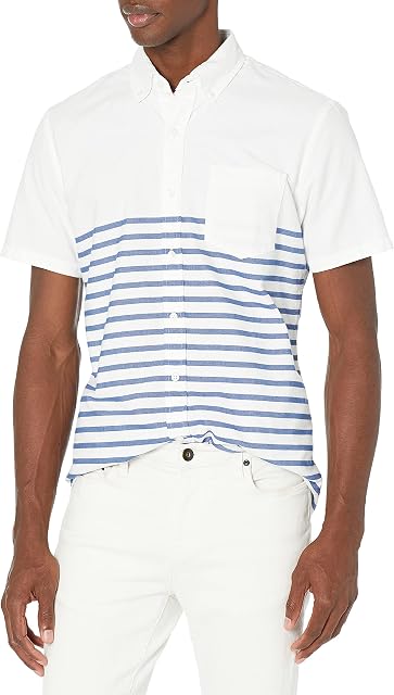 Goodthreads Men's Standard-Fit Short-Sleeve Oxford Shirt with Pocket