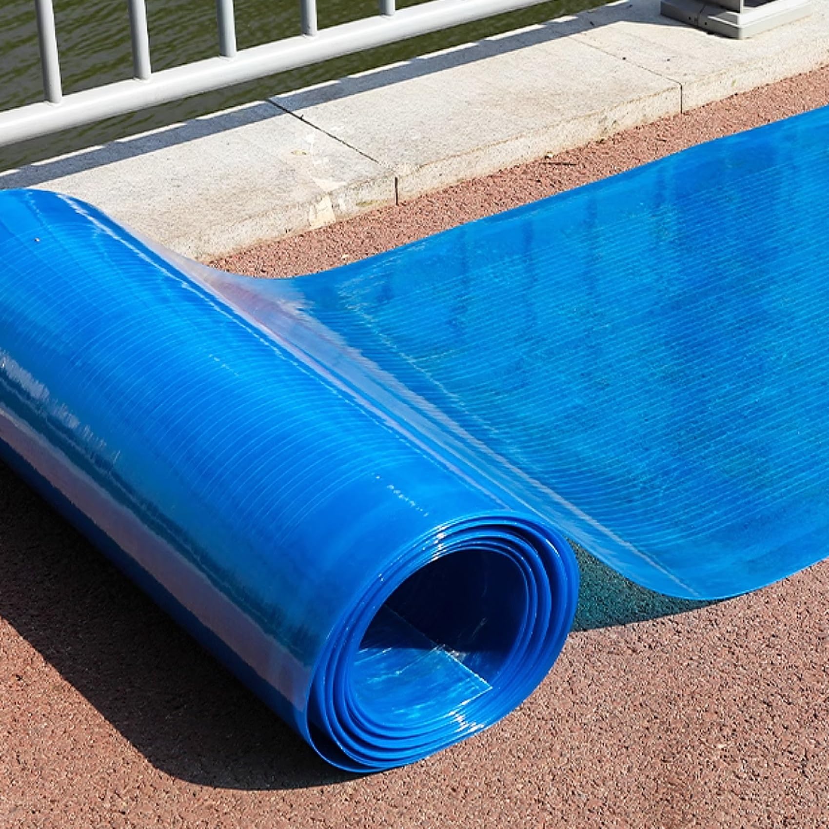 Dachplatten Kunststoff, 1mm Transparente Acrylglas Platte, Polycarbonatplatten Gewächshaus für außen Garten Terrasse Balkon(80x400cm)