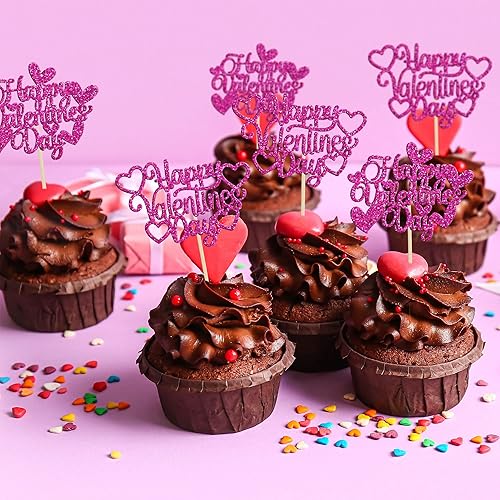 Vista 171 de 36 piezas de decoración de cupcakes para el día de San Valentín, dulce amor, San Valentín, para el día de San Valentín, fiesta de cumpleaños
