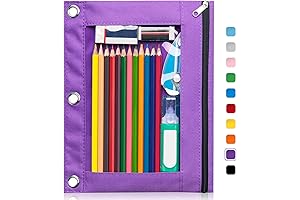 Forvencer Pencil Pouch for 3 Ring Binder