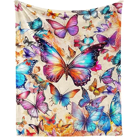 Butterfly Throw Blanket, 60