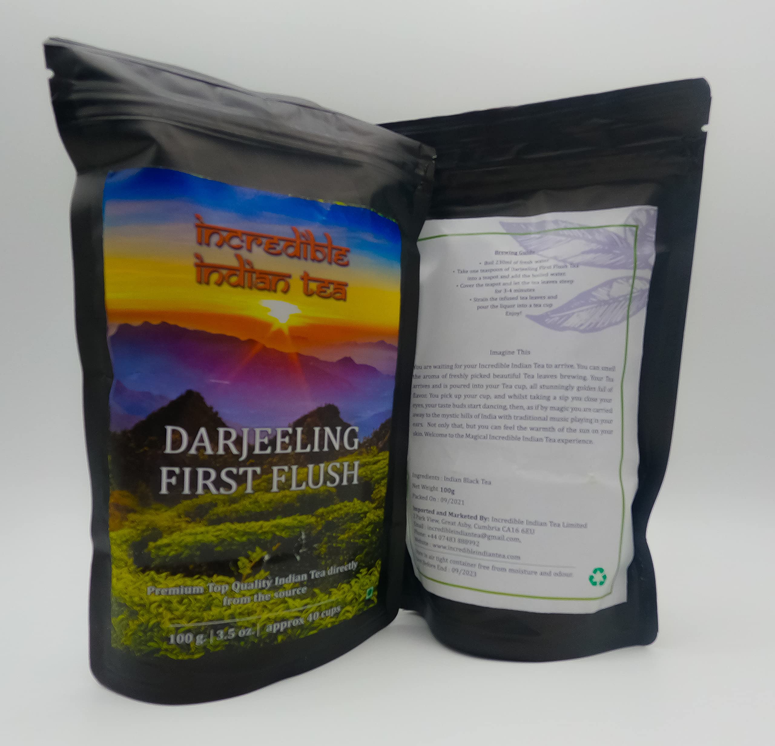 Darjeeling First Flush Incredible Indian Tea from the very first plucking of the Tea harvesting season