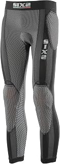 SIX2 Black Carbon Kit Protective Trousers with Seat Padding Unisex Adult