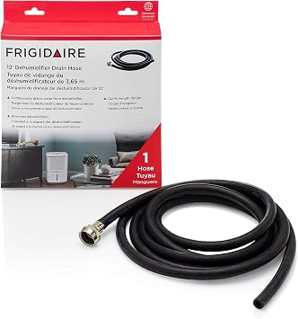 Frigidaire 18FFDHMH01 Dehumidifier Drain Hose, 12 Foot, Black