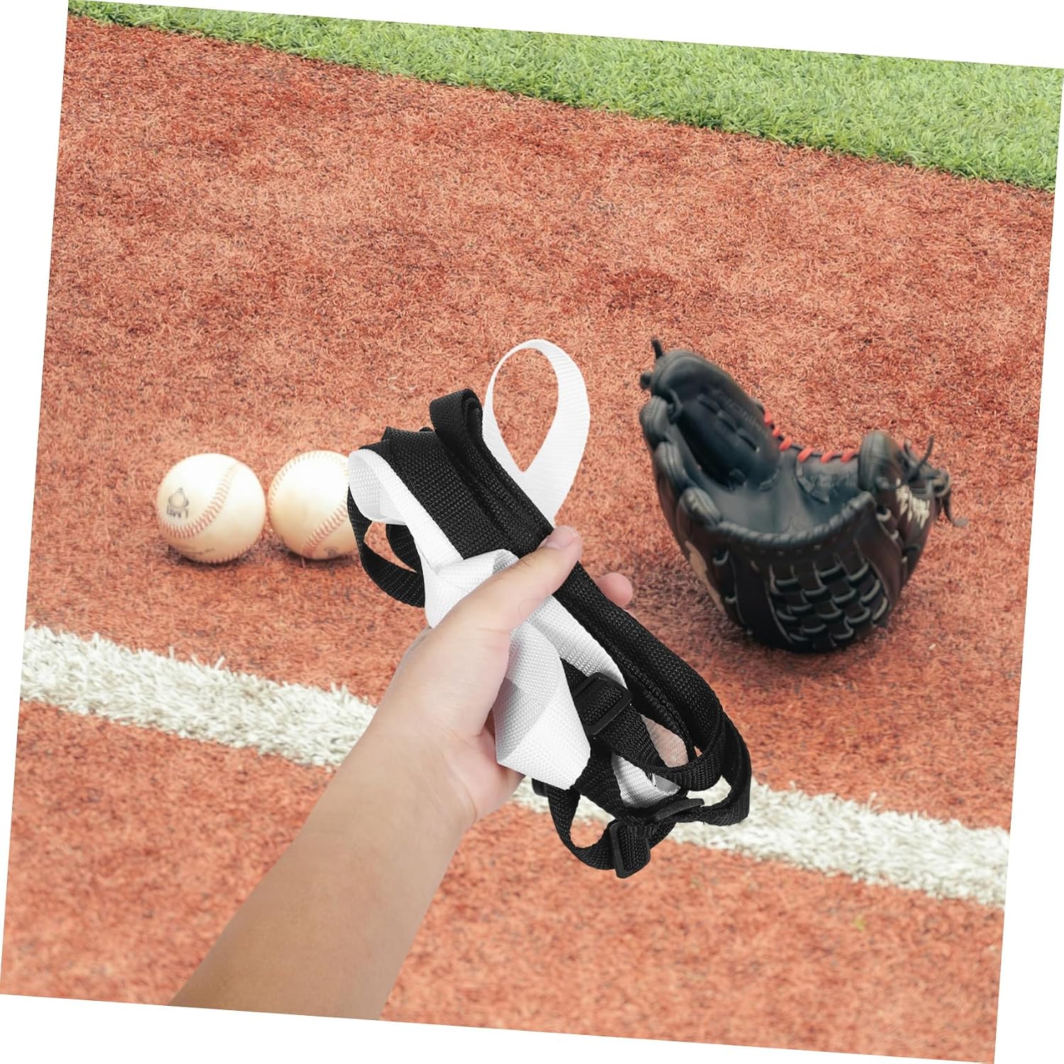 SUPVOX 1hole Baseball Softball Pitching Practice Net Hitting Batting Training Target Portable Catching Practice Pitching Mat
