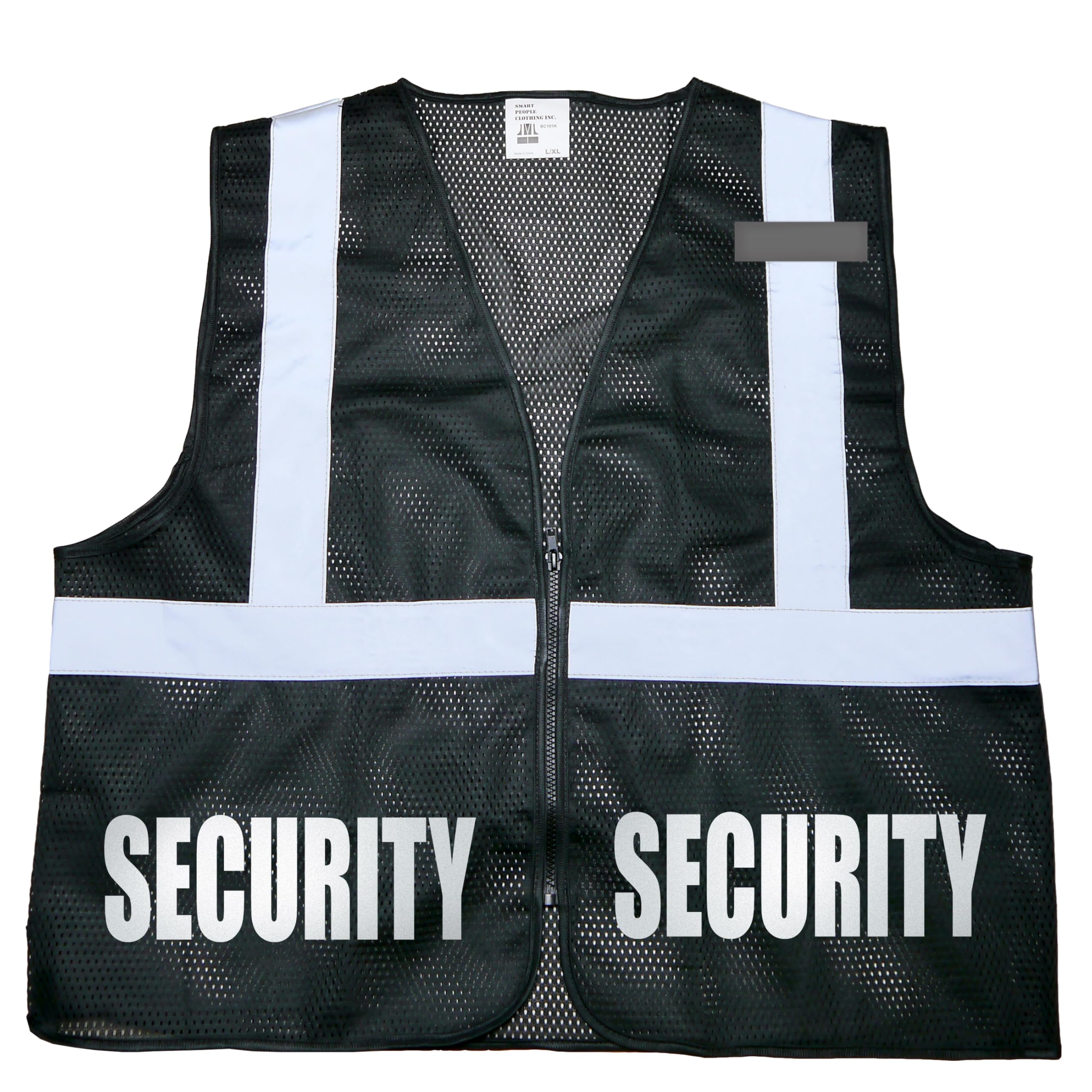 Conspiracy Tee Security Safety Vest with Reflective Decorations front and back. Multiple color combinations available.