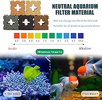 Vista 5 de SHIGATSU Medios de filtro de acuario, bloques de filtro de cerámica para acuario para agua salada y estanque de agua dulce (15 piezas)