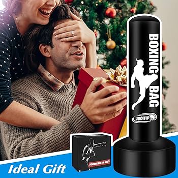Amazon | 大人用スタンディングパンチングバッグ ポンプと手袋付き