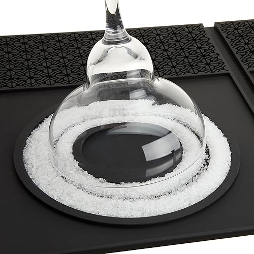 Vista 15 de True Rimmer de cóctel de 3 niveles – Herramienta de embellecimiento de jugo de sal, azúcar y lima – Apto para lavavajillas para bares caseros