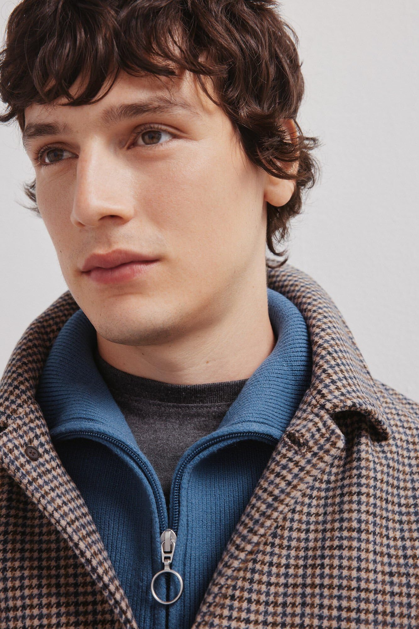 SPRINGFIELD Woolen Harris Tweed Mac Coat SPORT JACKET Hombre