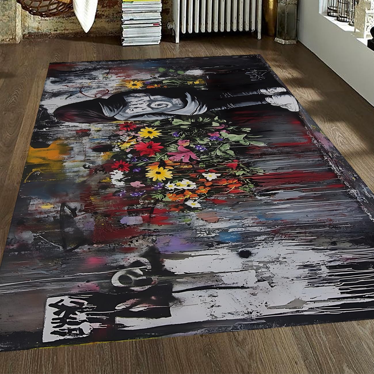 Tapis de chambre style hip-hop pour relooker un espace ado sombre ou terne
