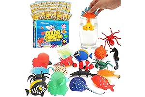 18-Pack Color-Changing Sea Creature Toys for Kids' Imaginative Play