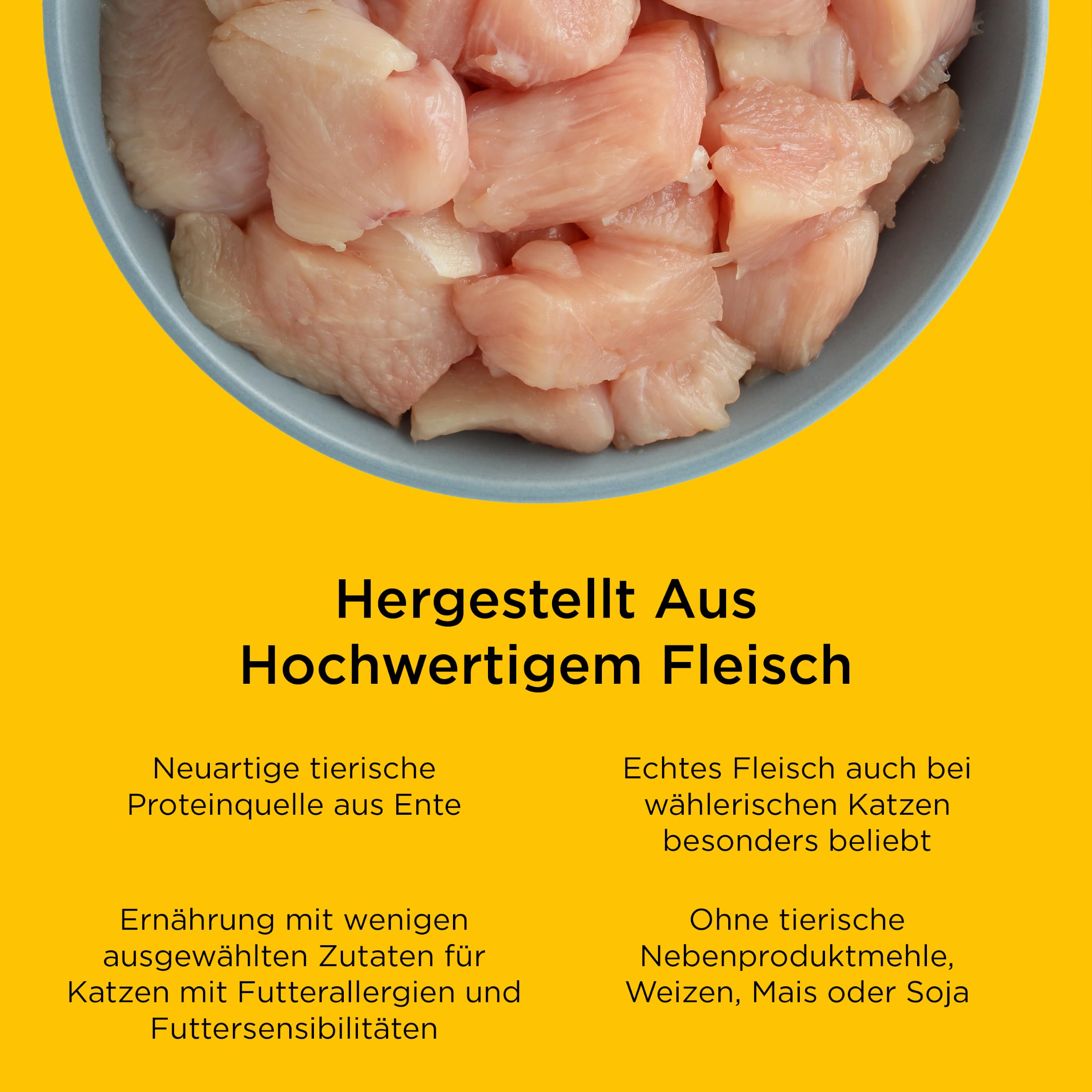 Go! Solutions Katzentrockenfutter Ente, getreidefrei Sensitivities, 3,7 kg