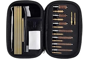 243 Rifle Cleaning Kit - Boosteady Multi-Caliber Bore Brushes and Brass Jags