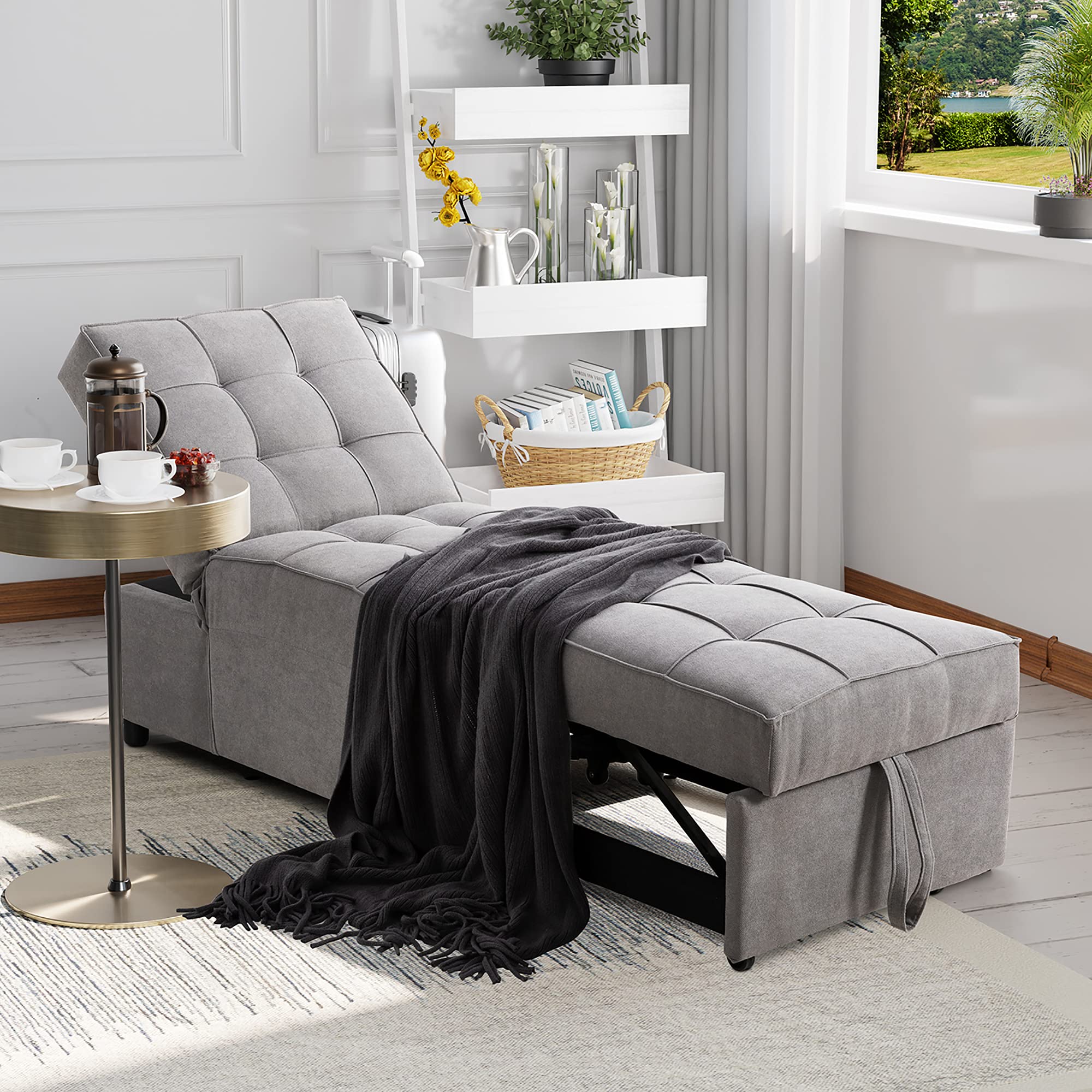 Buy Meilocar Convertible Chair Sofa Bed, Pull Out er Chair, 4 in 1