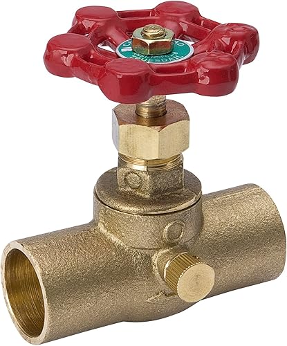 B and K 105-603NL B&K ProLine Válvula de parada y residuos, 12 in, C X C, 125 Psi, Cuerpo, Mango de Hierro Fundido, 0.5"