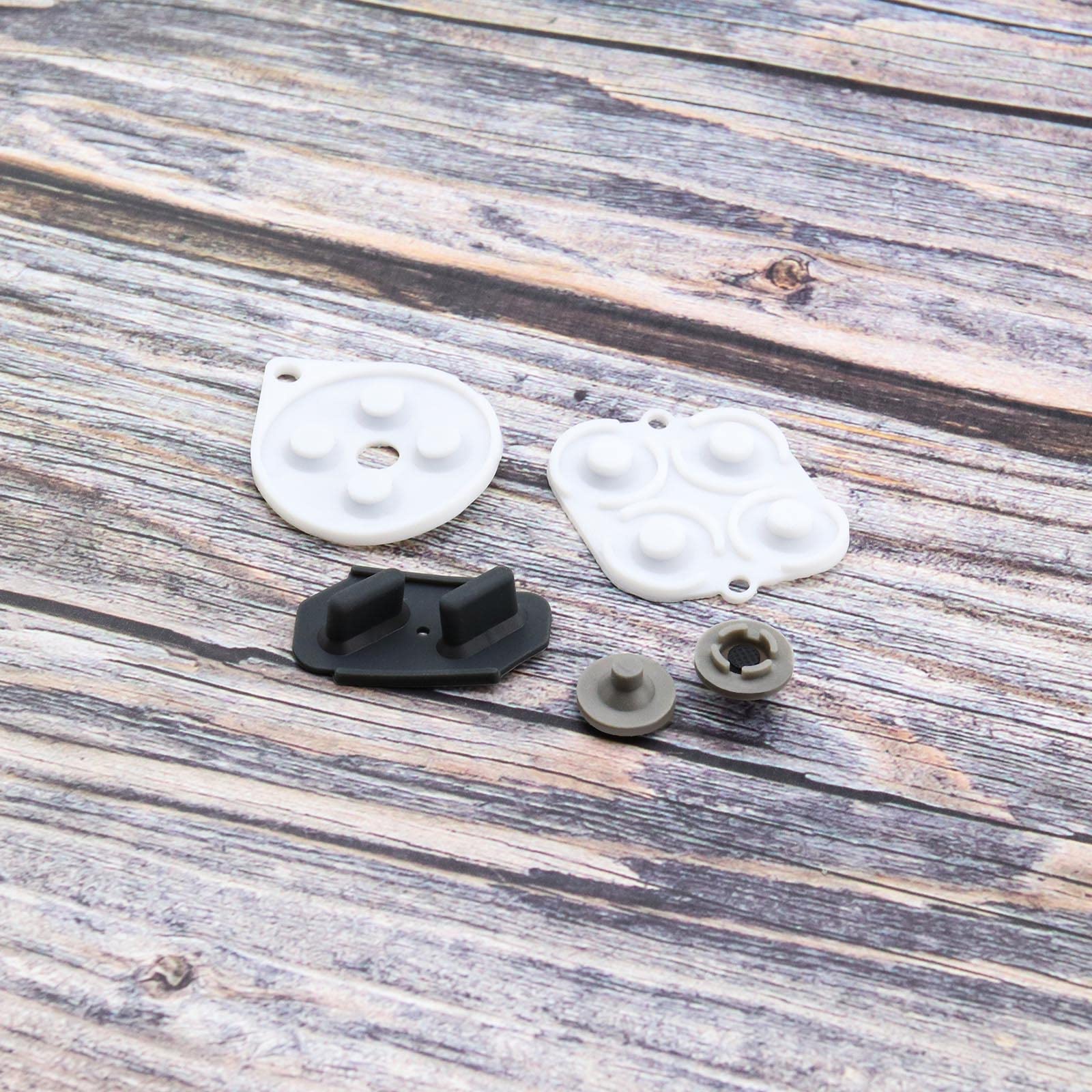 ECSiNG 2 Set Coussinet de Bouton Conducteur en Silicone Pièce de Réparation de Remplacement de Bouton de Manette Compatible avec Super Snes Manette