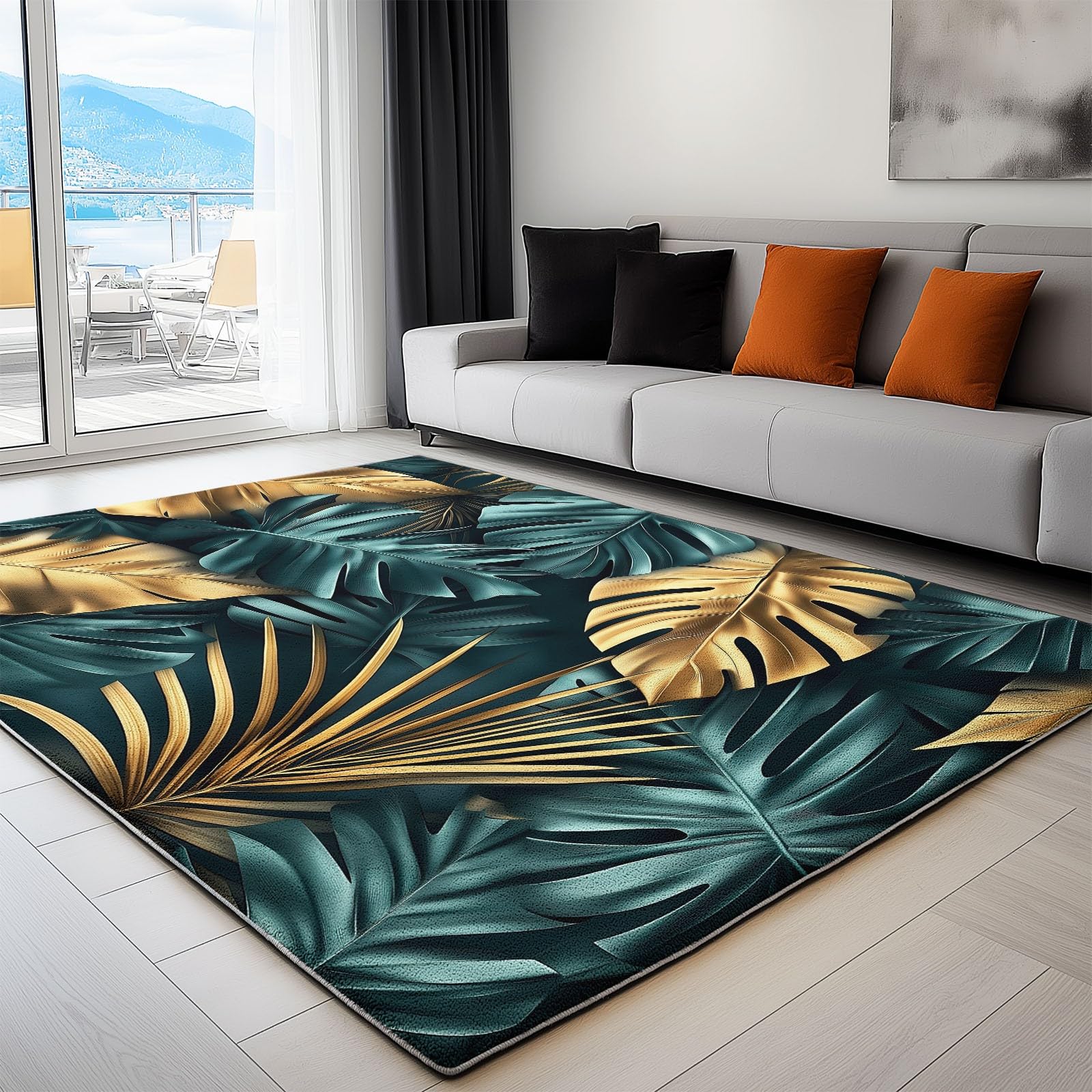 Tapis cuisine grand antidérapant lavable et doux imprimé