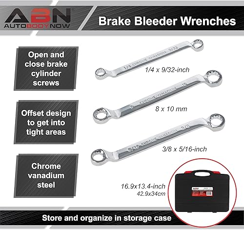 Miniatura 5 de ABN Juego de servicio de freno de disco  Juego de herramientas de compresión universal de pinza de freno de disco de 32 piezas para pistón de