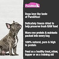 Vista 5 de PureBites Salmon Freeze Dried Dog Treats, 1 Ingredient, Made in USA, 2.47oz